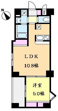 Floor plan. 1LDK, Price 27,980,000 yen, Footprint 41 sq m