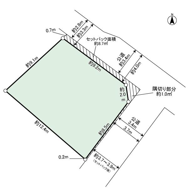 Compartment figure. Land price 100 million 5.8 million yen, Land area 125.62 sq m