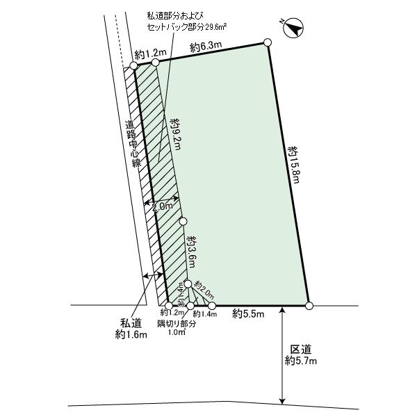 Compartment figure. Land price 82,800,000 yen, Land area 126.72 sq m land plots