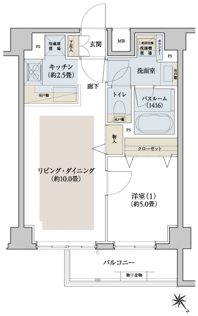 Floor: 1LDK, occupied area: 41.26 sq m, Price: 35,800,000 yen, now on sale