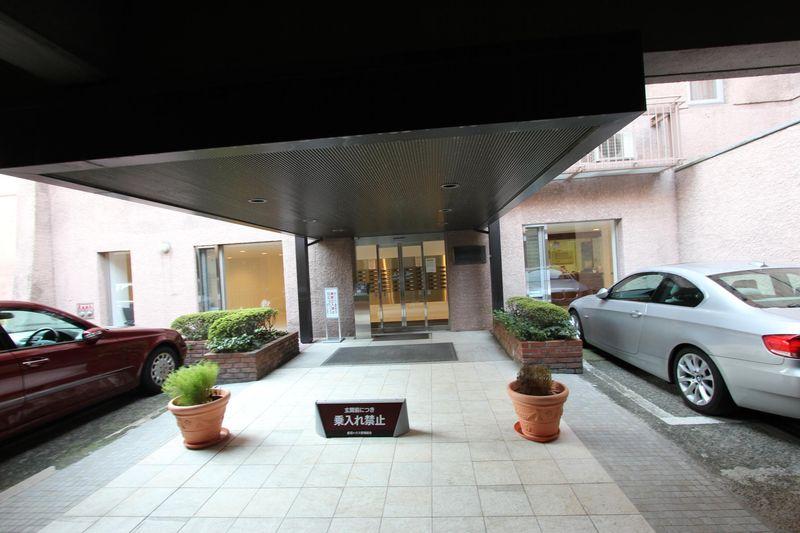 Parking lot. Parking is right next to the entrance