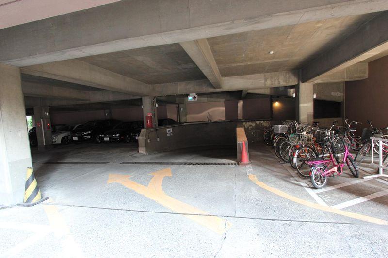 Other common areas. Building in the parking lot