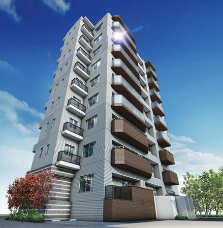 Features of the building. Exterior CG