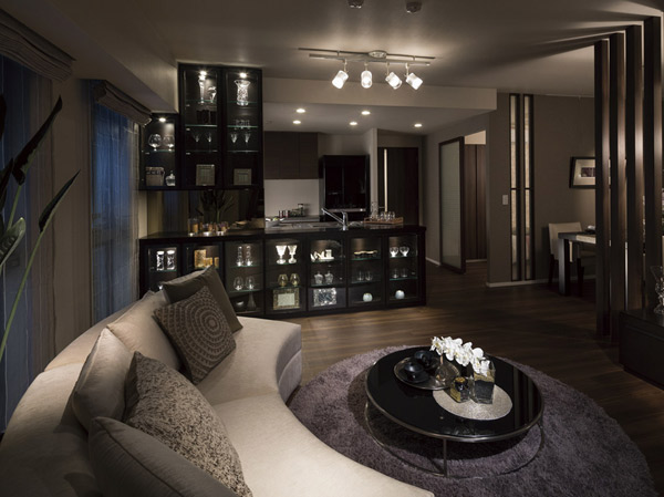 Living.  [LIVING DINING]  ※ Indoor posted below ・ Amenities are all M-type model room plan (some options (paid ・ Including the application deadline Yes))