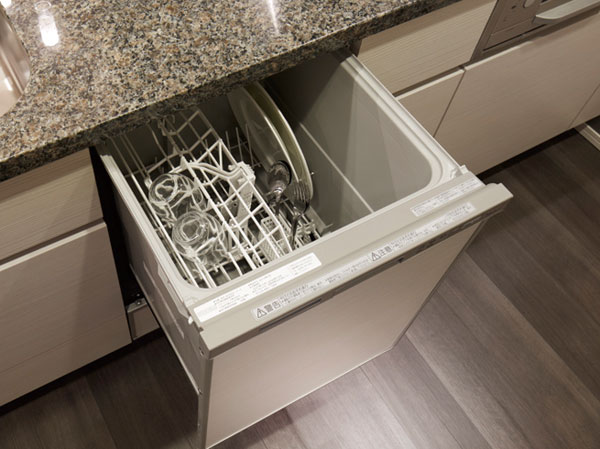 Kitchen.  [Dishwasher] By a small amount circulation cleaning at a high temperature of hot water, Porter efficient and clean wash. Also, Water bill can reduce the work effort and CO2 as compared with the case of hand washing ・ It will also be the saving of gas prices.  (40Ar, 40Br, 50A, 50B, 50C, 60Ag, 60A type is shallow. )