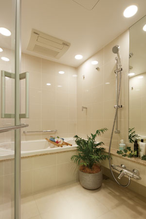 Bathing-wash room.  [bathroom] Entrusted himself to the bathtub, Those hard to slowly place in anything is time to spend open to the mind and body. here, The mood of the day Ichi date to new, It is a space for moisten deeply the mind. Bathrooms, It has a variety of care to improve the quality of refresh. Mist sauna, Warm tub to keep the warmth, Bathroom ventilation dryer. further, Soft light will produce a gentle calm down light.