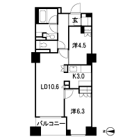 Floor: 2LDK + SIC, the occupied area: 57.11 sq m, Price: 60,900,000 yen, now on sale