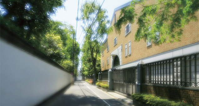 Local neighborhood streets (about 120m)