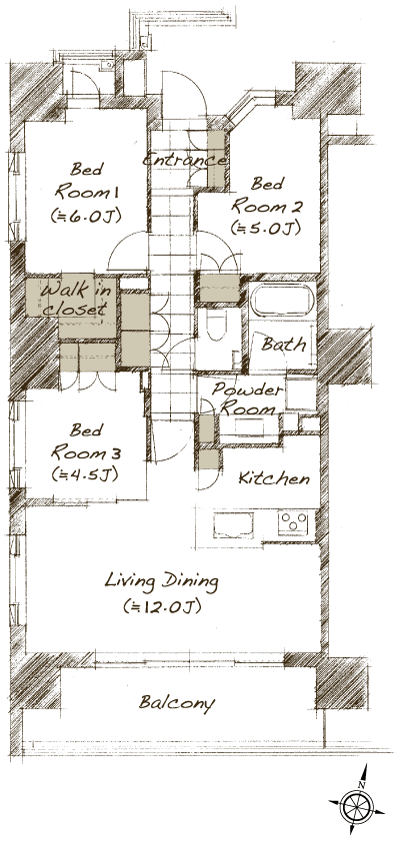 Floor: 3LDK + WIC, the occupied area: 70.67 sq m, Price: TBD