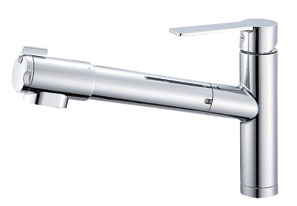 Kitchen.  [Faucets] Water purification, hot water, In addition to the water, Integrated a convenient hand shower function. Sink of dirty also quickly washed off. Also, The unique triple filtration system, And advanced removal of the 13 substances that have been designated as subject to removal in the "Household Goods Quality Labeling Law".