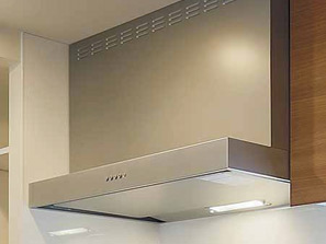 Kitchen.  [Range food] It demonstrated the deep hood and the equivalent of soot collected force by the rectifying plate effect. Since also filter is a fancy clean finish that repels oil stains, Cleaning is also a breeze.