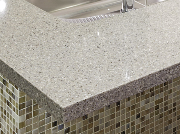 Kitchen.  [Kitchen counter top] Kitchen counter has adopted the easy artificial marble of care. It has become a luxury specification excellent design.