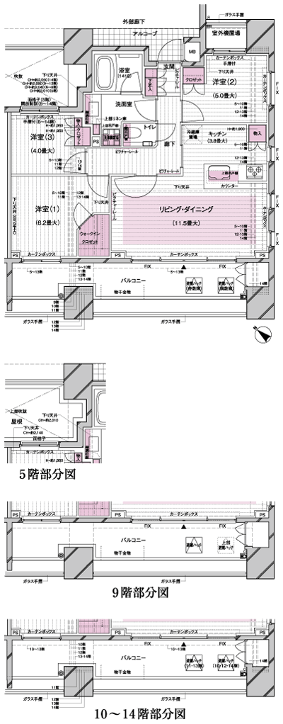 Floor: 3LDK + WIC, the occupied area: 70.16 sq m, Price: TBD