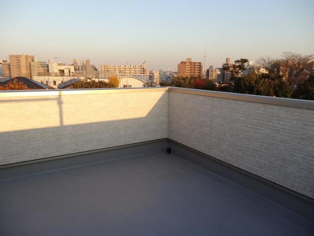 Balcony. Roof balcony (December 2013) Shooting