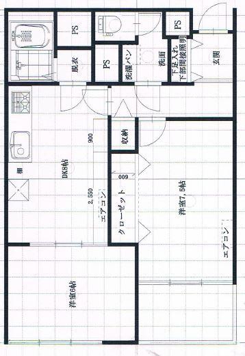 Floor plan. 2LDK, Price 29.5 million yen, Occupied area 52.65 sq m , Additional installation is possible closet on the balcony area 4.05 sq m Western-style
