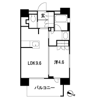 Floor: 1LDK, occupied area: 35.67 sq m