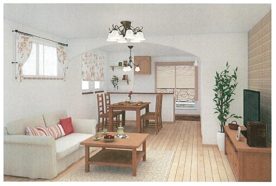 Same specifications photos (living). Same specification (furniture is an image)