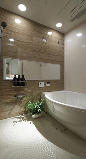 Bathing-wash room.  [Bath Room] Is surrounded by music and mist Enlightenment bathroom moments of "healing".