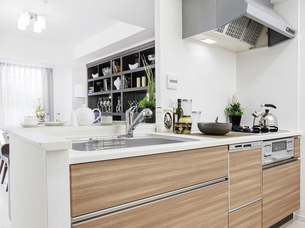 Kitchen.  [kitchen] It stuck to the usability, comfortable ・ Live in convenient, Various measures. (Less than, Posted photos model Room C type)