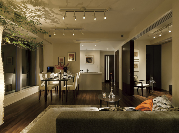 Living.  [Living-dining] Facilities of concept room (sample room), the same property and the same grade ・ You can check the specifications.  ※ The actual room of different shapes.