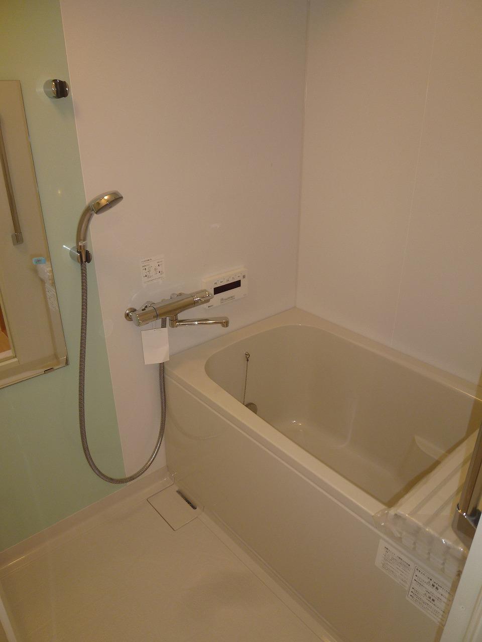 Bathroom. In refreshing impression bathroom, Panel is accented. With add cook function