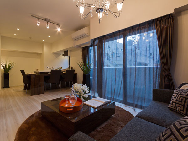 Living.  [living ・ dining ・ kitchen]  ※ Indoor photo three points B type building in the model room