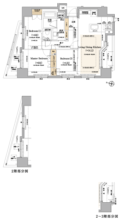 Floor: 3LDK, the area occupied: 67.2 sq m, Price: 57,600,000 yen ・ 65,400,000 yen, now on sale