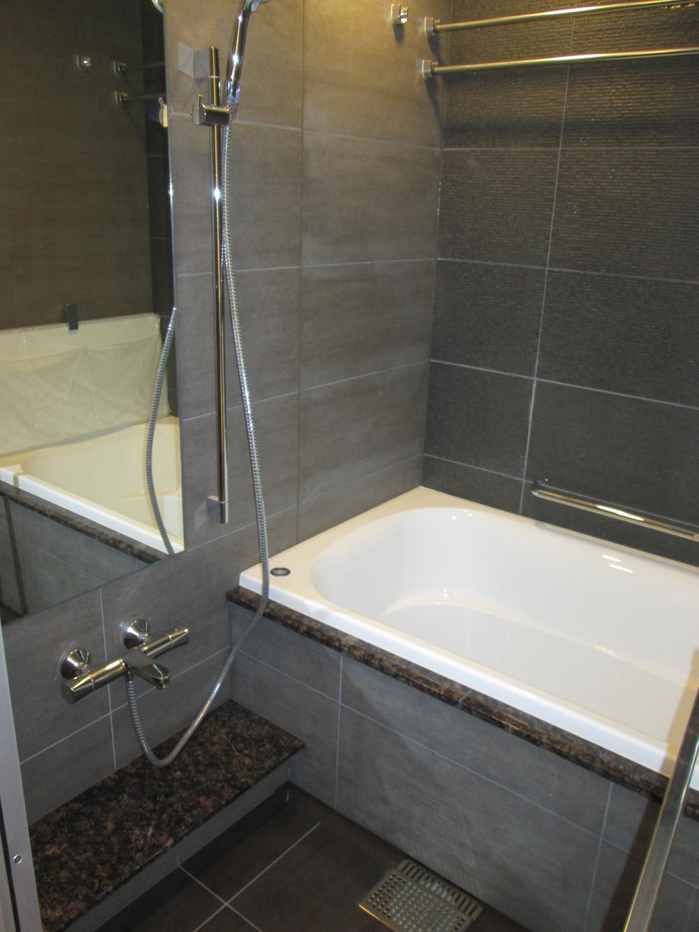 Bathroom. Bathroom is heating dryer with bathroom