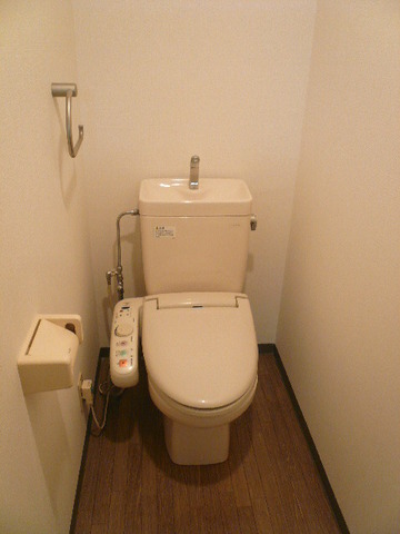 Toilet. There wash warm toilet seat