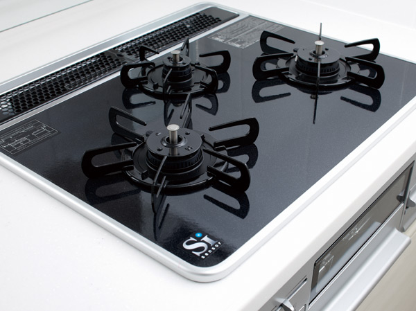 Kitchen.  [å¤šæ © Ÿèƒ½ã ªã,¬ãƒ © ã,¹ãƒãƒƒãƒ-ã,³ãƒ³ãƒ] In addition to the various functions, Adopt a strong glass top to heat and scratches. More strongly to oil dirt, Has become clean also easy.