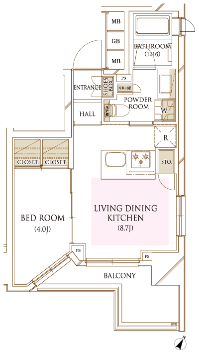 Floor: 1LDK, occupied area: 32.04 sq m, Price: TBD