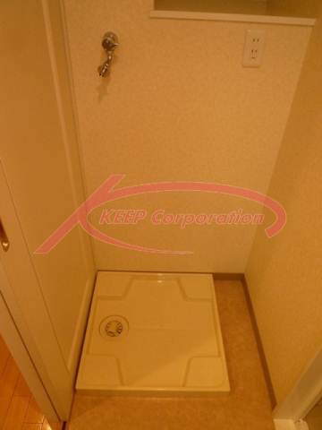 Other room space. Washing machine in the room