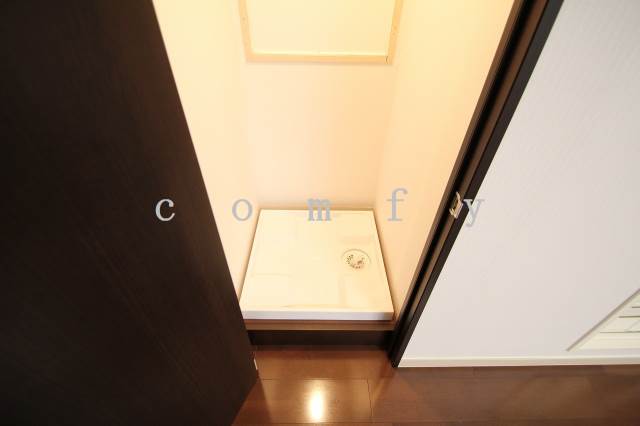 Washroom. Indoor Laundry Storage