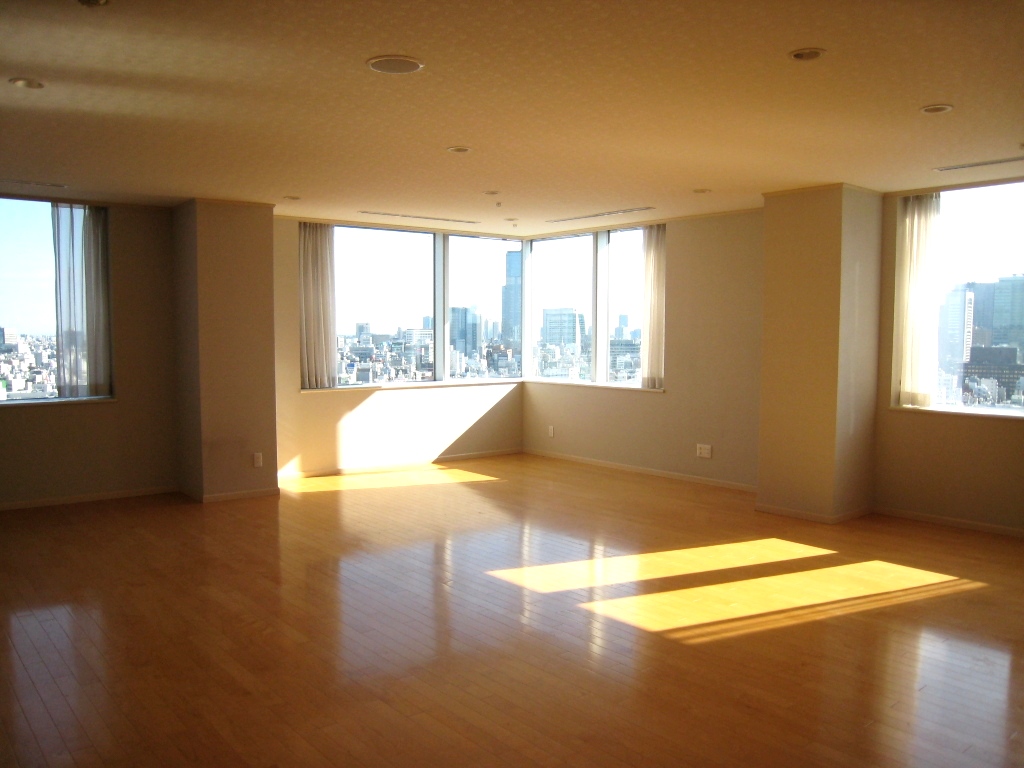 Living and room. Living dihedral corner room unique (south ・ East) window.