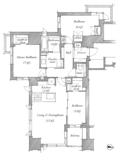 Floor: 3LDK + WIC, the occupied area: 85 sq m, Price: TBD