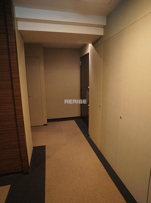 Other common areas. The inner corridor of carpet