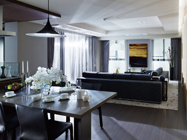 Interior.  [living ・ Dining (120A type)] Gathering people is when, Is governed silence is sometimes also. living ・ Dining is the center of the dwelling space. Us make the atmosphere calm nestled is relaxed.