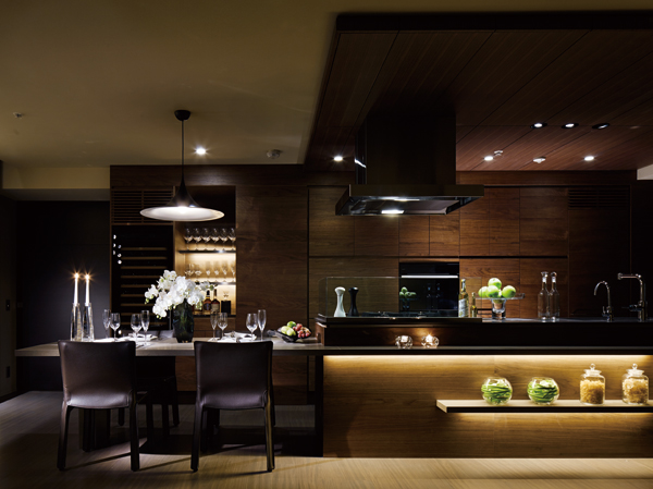 Interior.  [Kitchen (120A type)] It configured the kitchen in the chosen material and beautiful design, Us to stimulate the sensibility of the people to make here cuisine. And, It is born delicious Naru dish full of creativity.