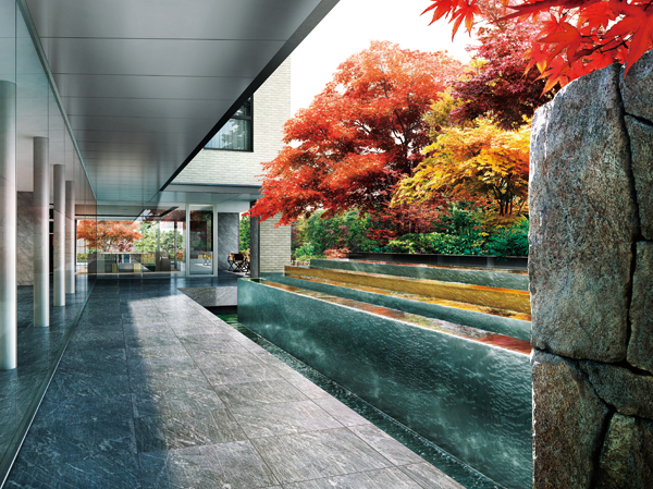 Shared facilities.  [Courtyard Rendering] In the garden with a basin, Breeze shook the branches of the trees, Fall quietly dance leaves. Sunlight and water to see everywhere on site, The feeling is going to be solved in the green. Some of the time that would gently turn now, Joy to discover the rhythm of life that was full of myself. People while in concert with nature here, Can Enlightenment that slowly the day-to-day.