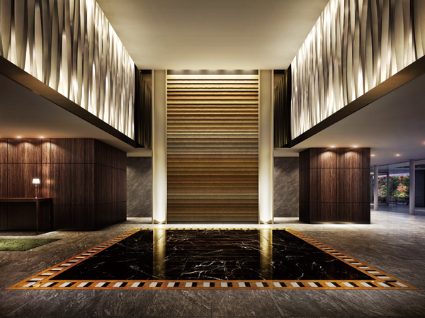 Shared facilities.  [Entrance Hall Rendering] Space with a spread that a two-layer blow-by is, Pleasant feeling of tension drifts also yet open. People wrapped in here dignified air, It will soon slowly calm. Art of plastering the wall there in front of the eye. Unique texture has colored the wall by Takumi of hand. here, Unique atmosphere of relaxation and pride of the intermingled has filled.
