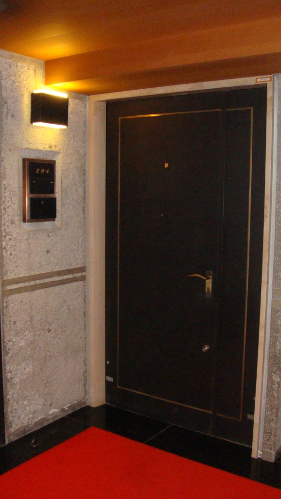 Entrance. It is the entrance of feeling had settled.