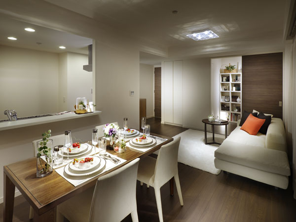 Interior.  [living ・ dining] Respond to every thought, Magnificent High spatial design. Also, Minimizing the area of ​​the corridor, Also it has realized the room was enhanced storage space.