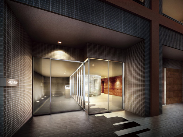 Shared facilities.  [Entrance Rendering] In the city center where countless buildings lined, A personality that does not buried in poppy. Building appearance to be those that bring joy to own for anyone who main residence is live, Commitment to the entrance hall to the architect design of the design, etc., Installed one of the original art in the world. I asked the presence feel the one on the status of.  ※ In fact a somewhat different in those drawn on the basis of the drawings.