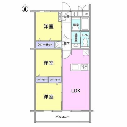 Floor plan. 3LDK