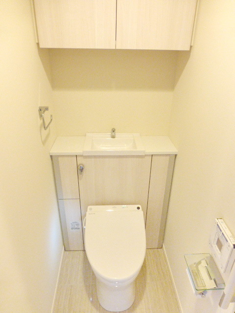 Toilet. It is calm toilet