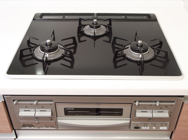 Kitchen.  [Glass top stove] Aesthetically pleasing cleaning easy.