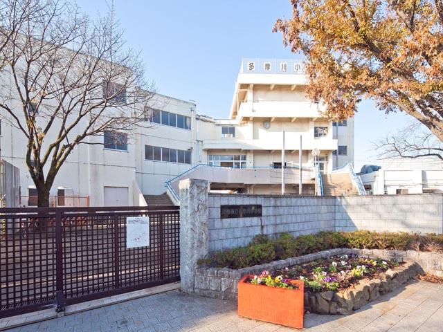 Primary school. Chofu Municipal Tama River to elementary school 466m