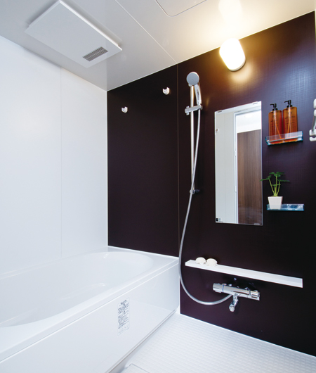 Bathing-wash room.  [Bathroom] Bathroom is a relaxation space to heal fatigue of the day. It was not prudent enough attention to gentle the life. Relax in the bathtub to draw a gentle arch, Leave a time to unravel body and soul.