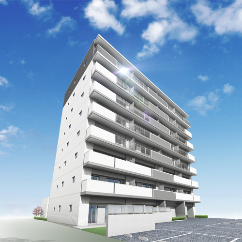 Buildings and facilities. Quality appearance that was based on white is that portray a sophisticated look while there is a warm, We have to create a beautiful presence and an attractive appearance. All houses south-facing modern appearance of, It gives a soft and gentle impression that is in the calm atmosphere. (Exterior view)