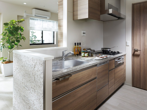 Kitchen.  [kitchen] Adopt a disposer. Milling processing garbage in the automatic. You can lose weight the combustible waste emanating from the home, Friendly equipment to the environment.